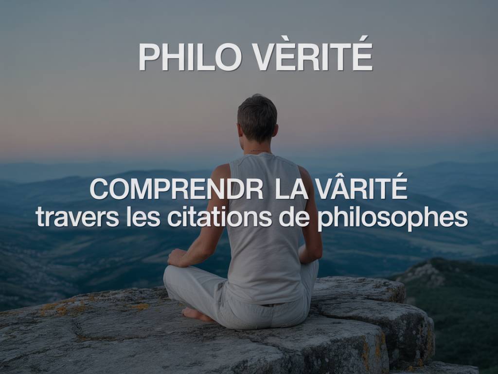 Citation philo vérité : comprendre la vérité à travers les citations de philosophes